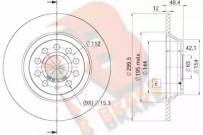 R BRAKE 78rbd25642 -  Тормозной диск